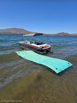 6 foot x 18 foot aqua lily pad water float