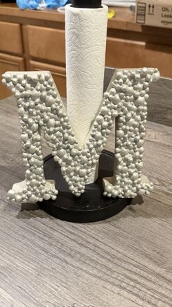 Hanging/Standing Silver Letter M (heavy)