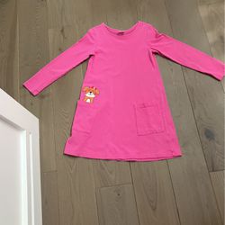 Pink Dress, Size 120 Cm Ages 6/7. Brand Hanna Anderson