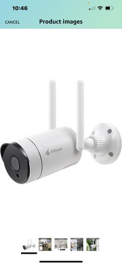 Kittyhok 3MP Wireless Security Camera Outdoor/Indoor Wireless Security System, 2K WiFi IP Security Camera for Home with Night Vision, 2-Way Audio, Mot