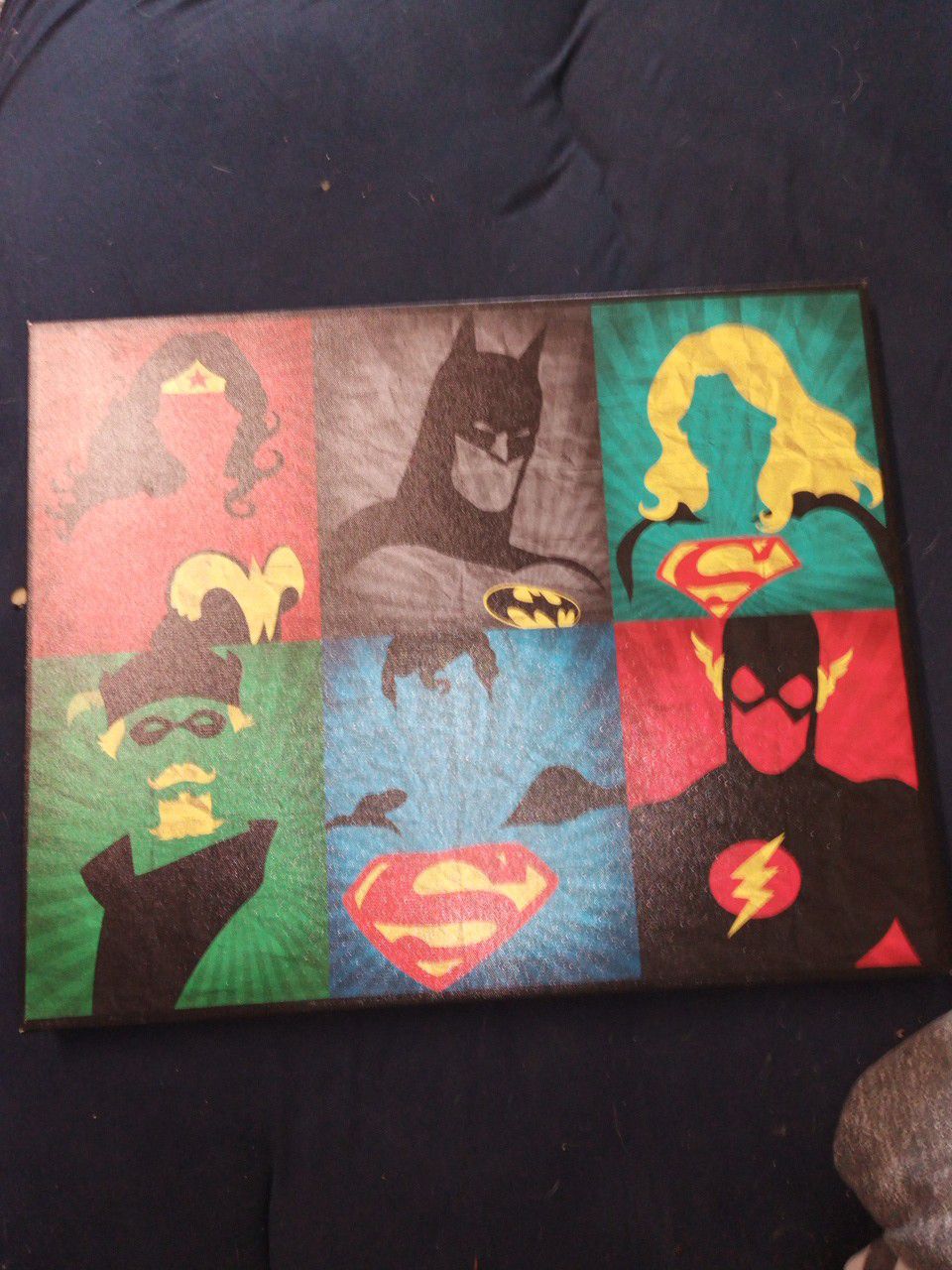 Justice league printed painting