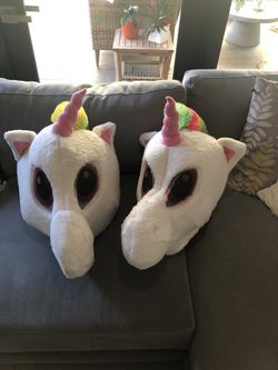 2 HALLOWEEN Unicorn Head Costume