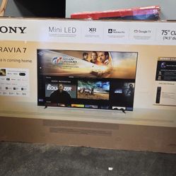 MV 75” Sony smart 4k Bravia 7 mini led tv 