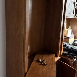 Wooden Cabinet With Shelves 