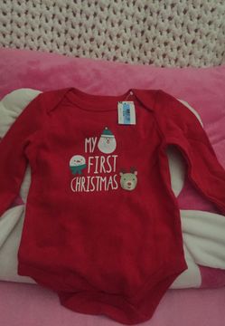 Fist Christmas onesie. Size 3-6 months. BNWT