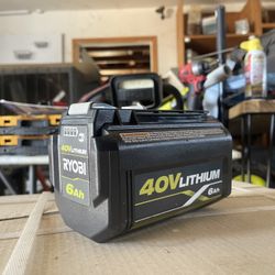 Ryobi 40v 6 Amp Battery 