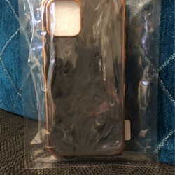 iPhone 12 Grey Marble Gold Case