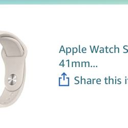 Brand New. Apple Series 7 Watch  41 mm. Starlight.    Aluminum with starlight sport band 
