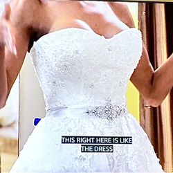 David Tutera Wedding Gown - ACTUAL Dress Worn On David Tutera: Unveiled On WeTV Sz 4 