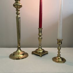 Solid Brass Tapper Candle Holder 