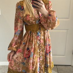 August Plunge Mini Dress