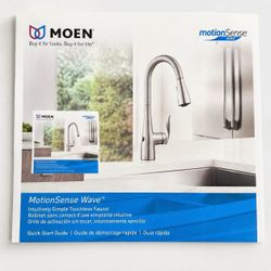 Moen Cadia MotionSense Wave Touchless Faucet – NEW Open Box – $185