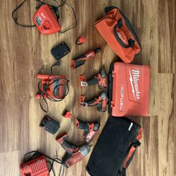Milwaukee Power Set Tool Lot 