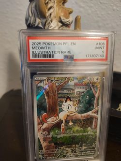 PSA 9 Meowth Illustration Rare Pokemon Card 2025