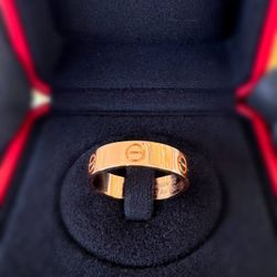 Cartier LOVE RING classic model 18k rose gold size 62 full set