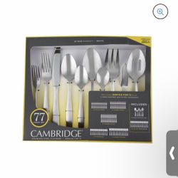 Cambridge 77 Piece Flatware Serve For 12