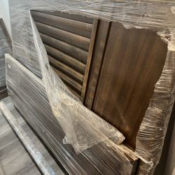 New Red Wood King Bed Frame 65