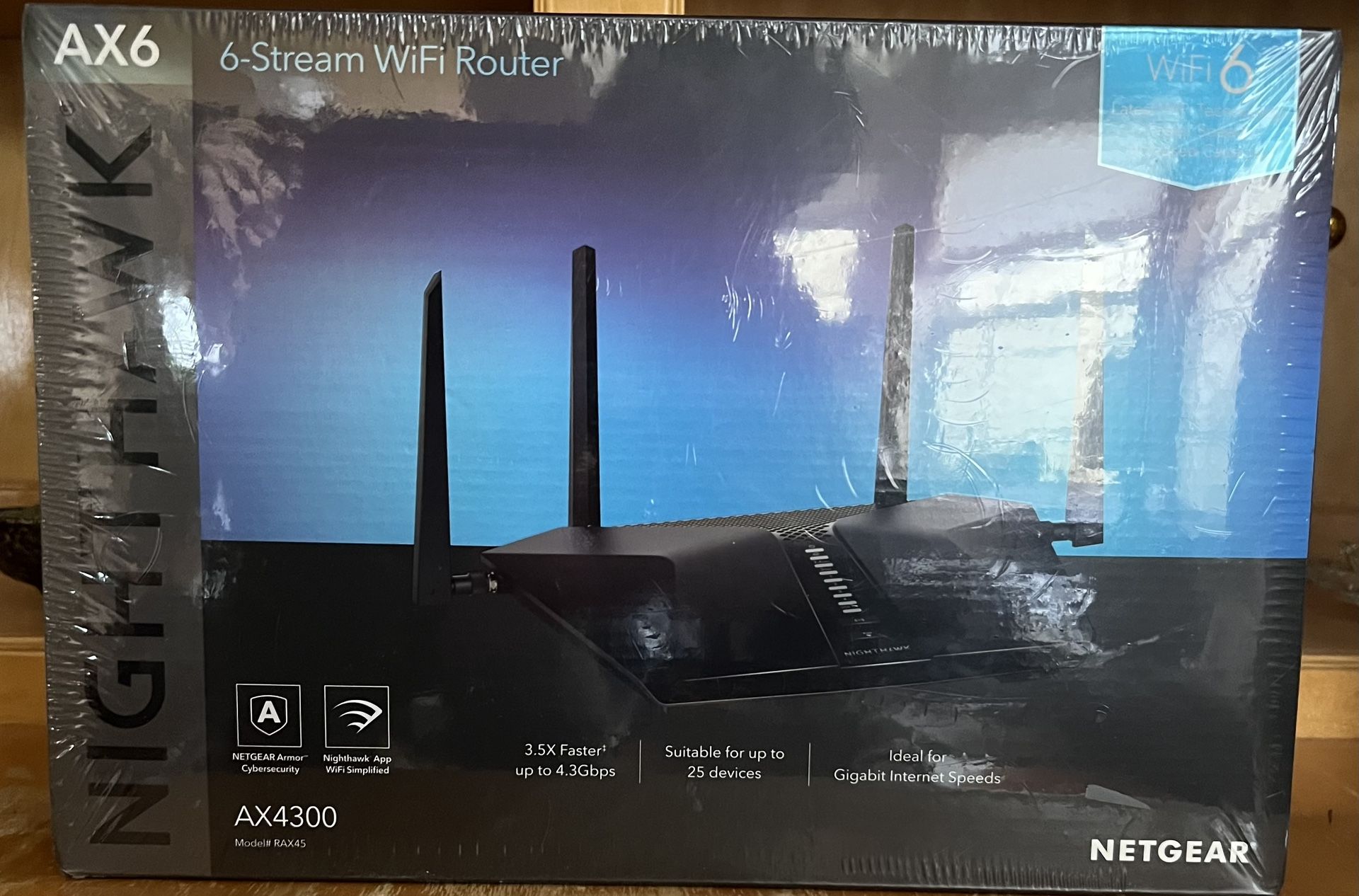 Netgear Nighthawk AX6 WiFi Router. New.