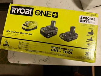 BrandNew Ryobi 4amp and 2amp Batteries With Charger 