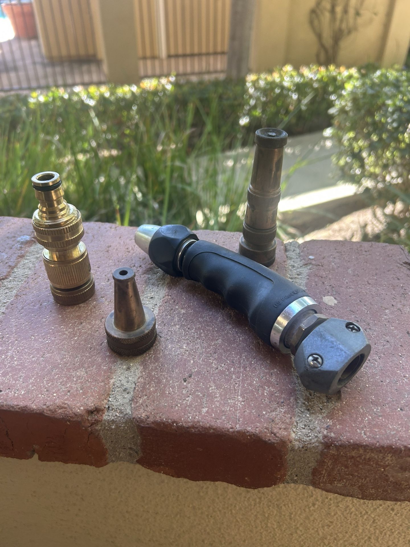 Lot of Garden Hose Nozzles & Fittings