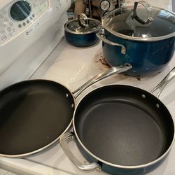 Pots And Pans Set - Non Stick With Lids 