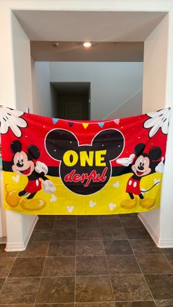 Mickey Mouse one year old birthday