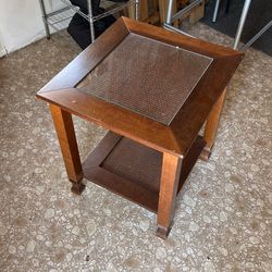Side table glass top