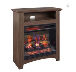 ChimneyFree 18" Infrared Quartz Wall Mantel Electric Fireplace  Open box   $90