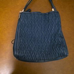 Coach Teal Gathered Leather Phoebe