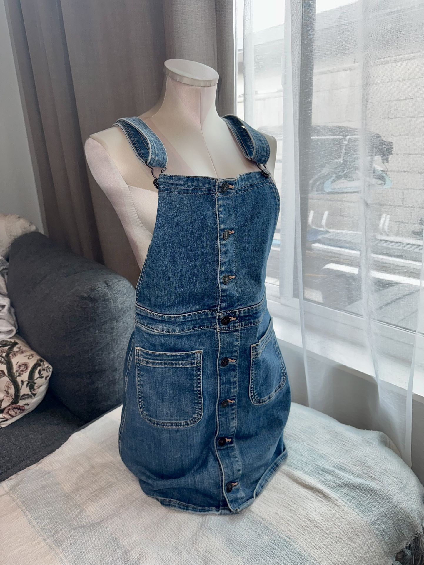American Eagle Overall Denim Dress