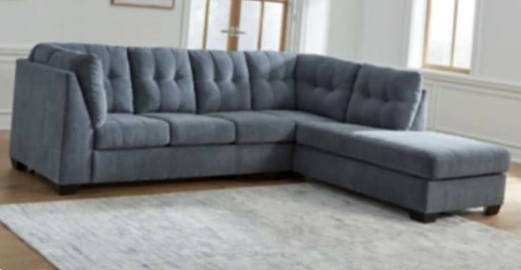 Brand New Blue Sectional Sofa with Chaise