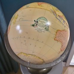 Vtg Rand McNally Terrestrial Globe 12" Dated Before 1979 Made In USA