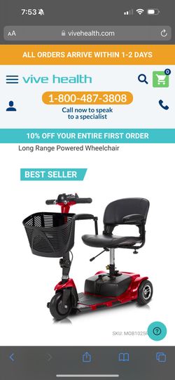 3 Wheel Mobility Scooter- Electric