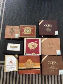 Empty Cigar Boxes
