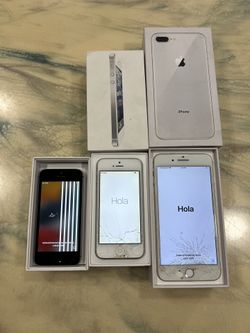 Lot - iPhone SE, iPhone 5, and iPhone 8 Plus