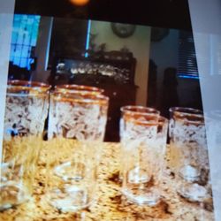 Antique glasses gold rims from the nineteen forties
