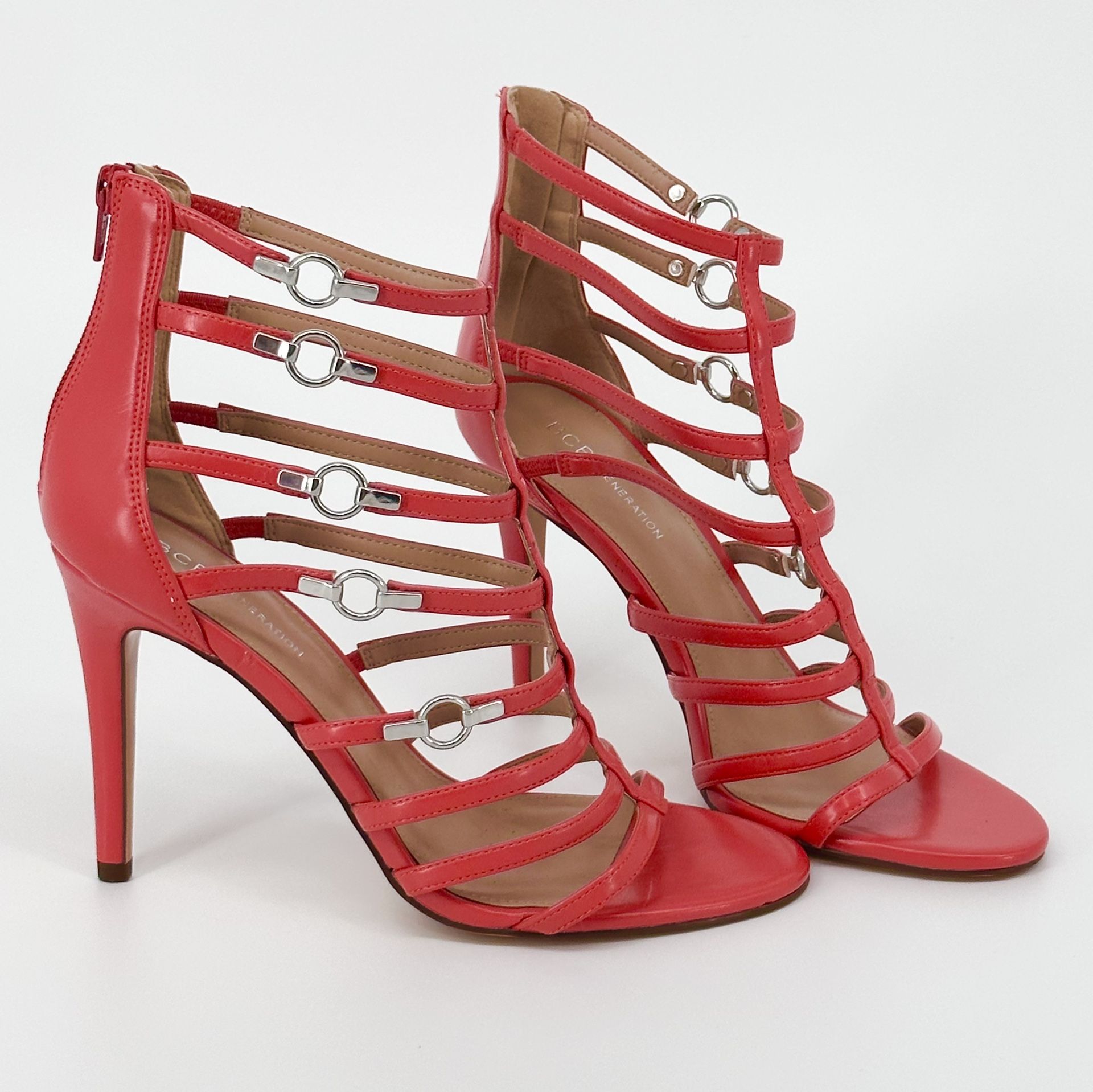 BCBGeneration Tangerine Gladiator Style Pumps Sandals Heels Size 9 Brand New!!