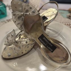 Vintage Dress / Wedding Heel Shoes 