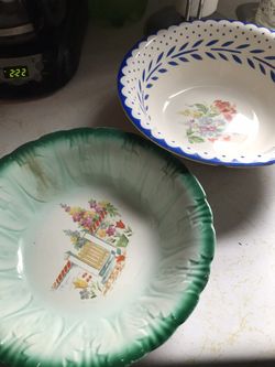 Two Vintage Homer Laughlin China Serving Bowls