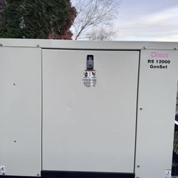 Cummins Onan RS 12000 Generator + Transfer Switch Panel – Low Hours