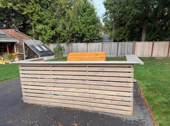Custom Wood Bar - Outdoor/Indoor