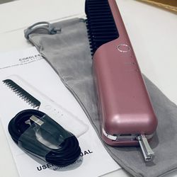 Brand new!  $15 each or 4 for $20. Cordless rechargeable hair straightener and beard brush. Just under 9” in length this is easy to travel with. (Cord