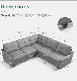 L- shaped sofa perfect for small apartment