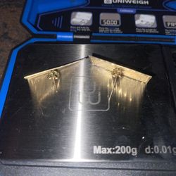 10K Gold Bill Earrings 