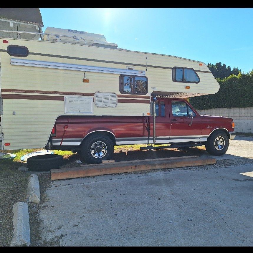 1987 Vacationer Camper And Ford F250 Truck