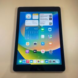 Apple iPad 5 128GB Cellular Unlocked -Bad Headphone Jack iOS 16 2023 Updates