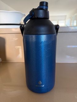 Thermo Manna 100 oz Water Jug bottle Hot Cold Stainless Steel Dual Lid & Handles BPA Fr