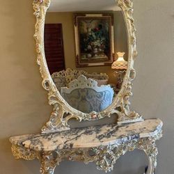 Italian Console & Mirror 