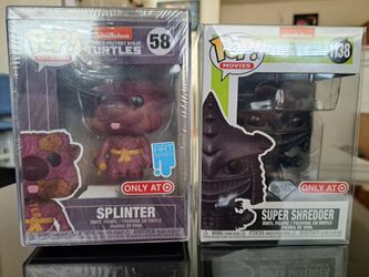 Splinter & super shredder funko pops