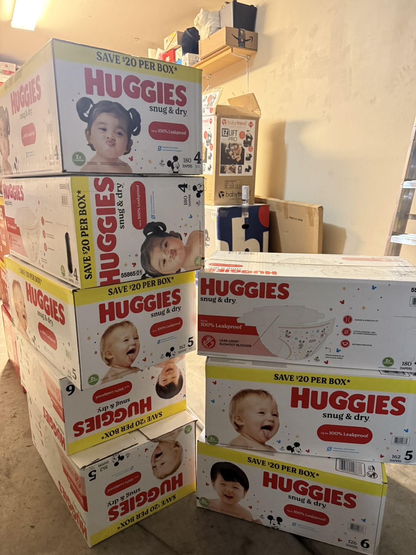 Huggies Diapers White